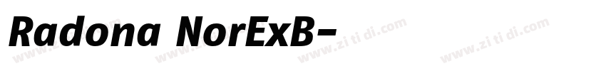 Radona NorExB字体转换